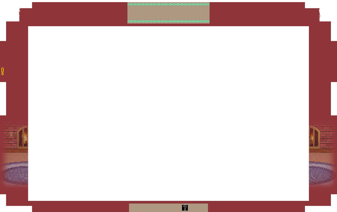 A decorated red border that surrounds all sides of the main text box.